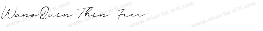 WanoQuin-Thin Free字体转换